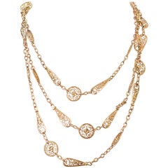 Antique French Gold Chain Necklace
