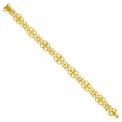 Antique French Gold Filigree Bracelet