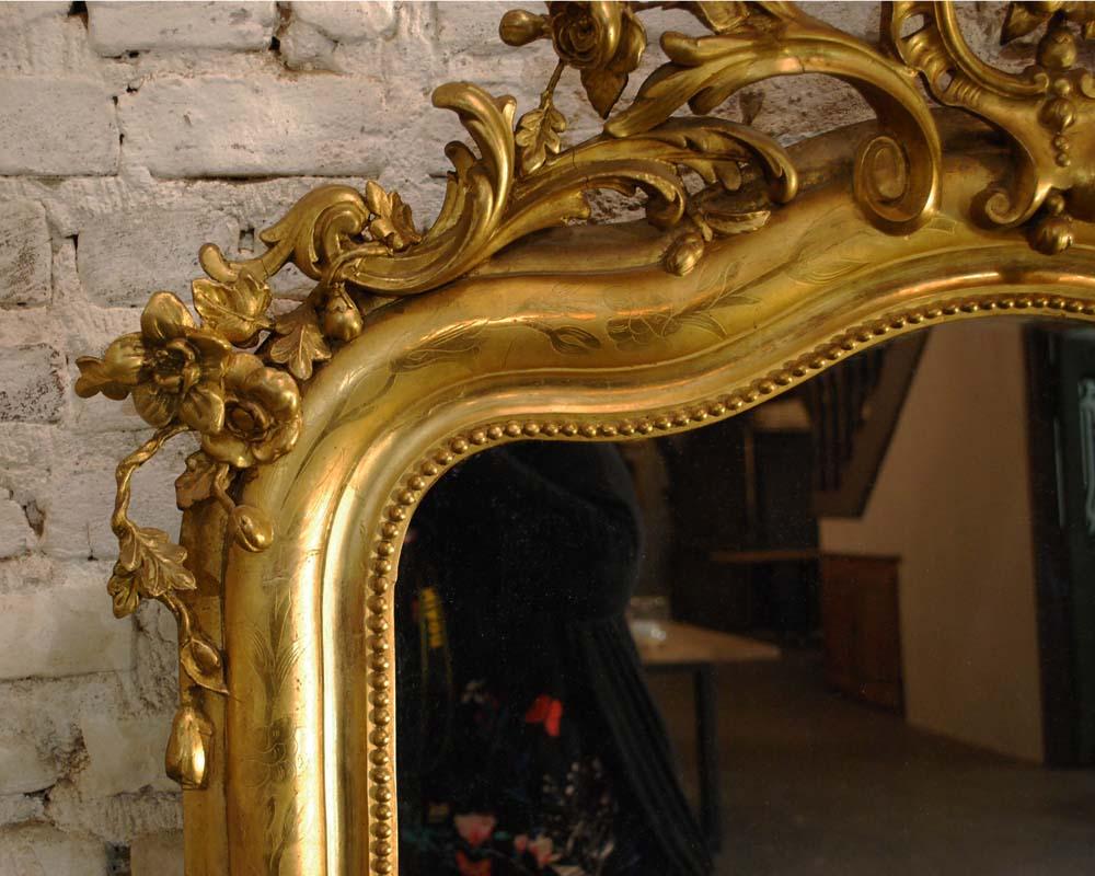 antique gilded mirror
