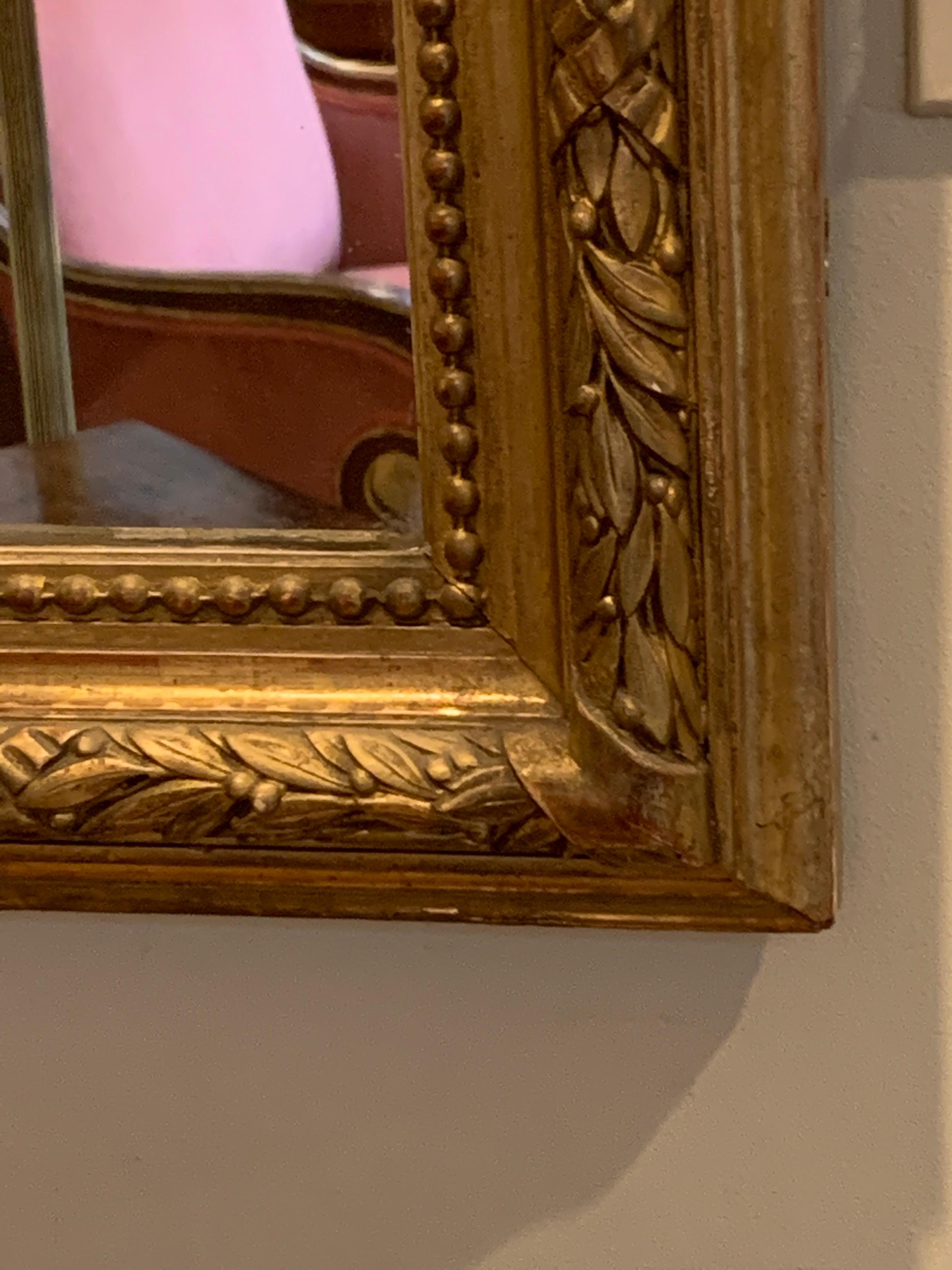 gold french mirror