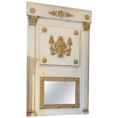 Antique French Gold Leaf Painted Trumeau
