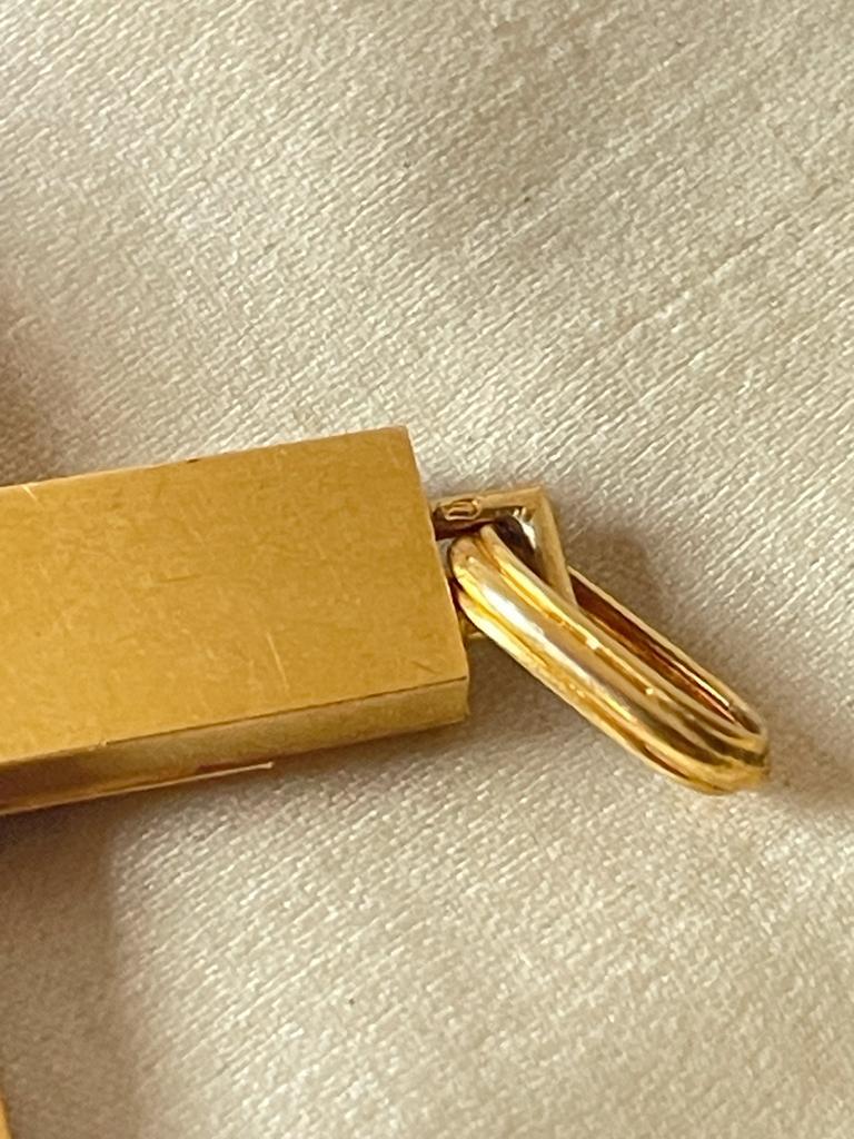 Antiker französischer Mikromosaik-Kreuz-Anhänger aus Gold, um 1870 2