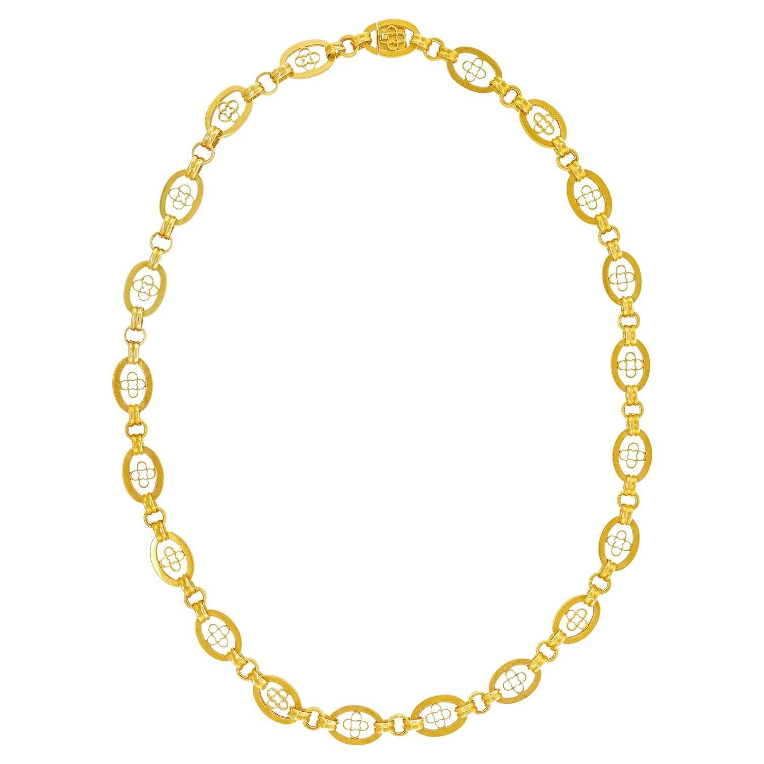 Collier d'or français ancien en vente