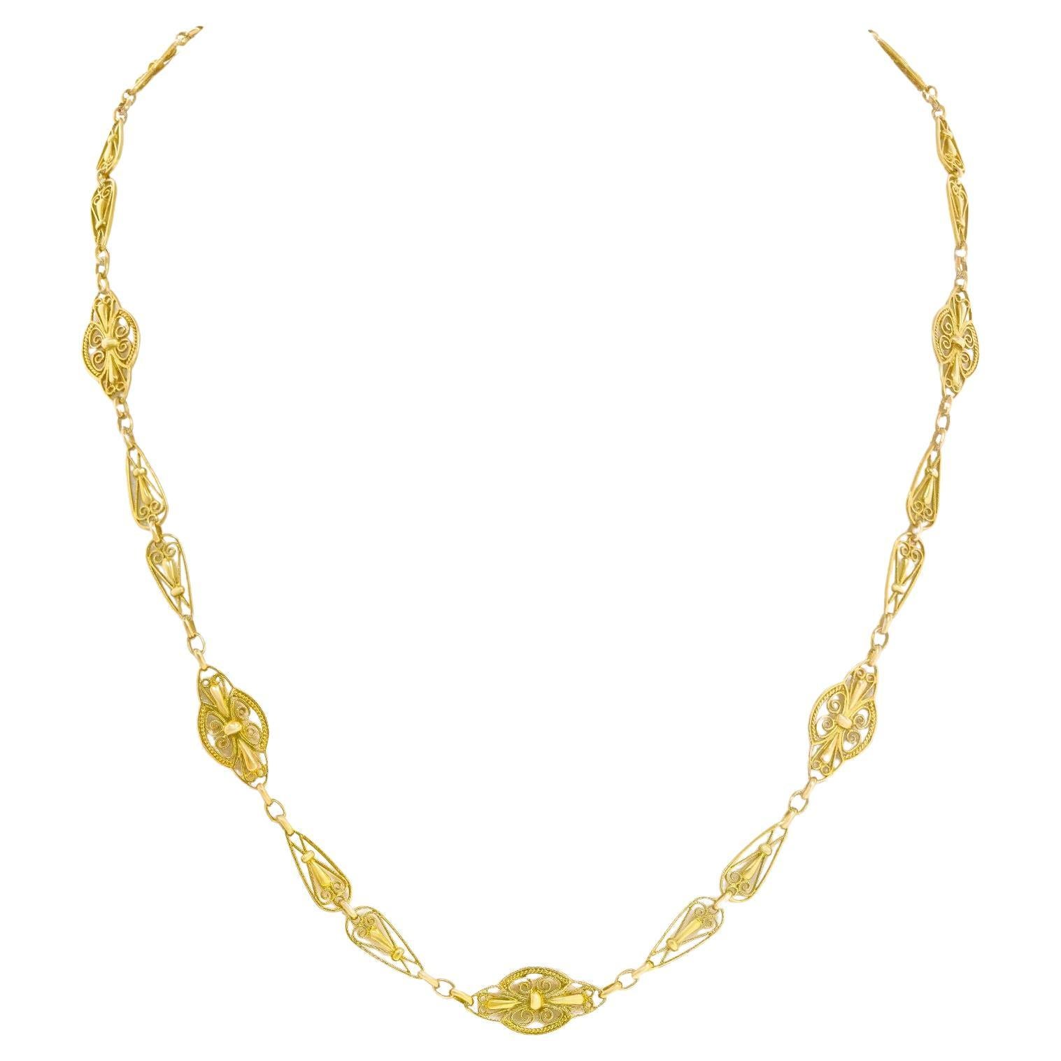Antique French Gold Necklace