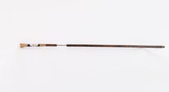 Antique French Gold Plated Sevres Porcelain Walking/ Sword Stick 19th Century