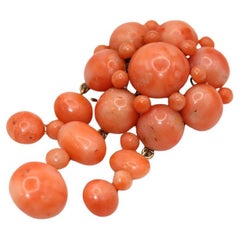 Antique French Gold Stone Pendant-Brooch Signed Veuve Gueudet, 1890