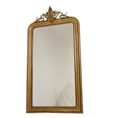 Antique French Golden Louis Philippe Mirror, fin du XIXe siècle