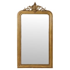 Antique French Golden Louis Philippe Mirror, fin du XIXe siècle