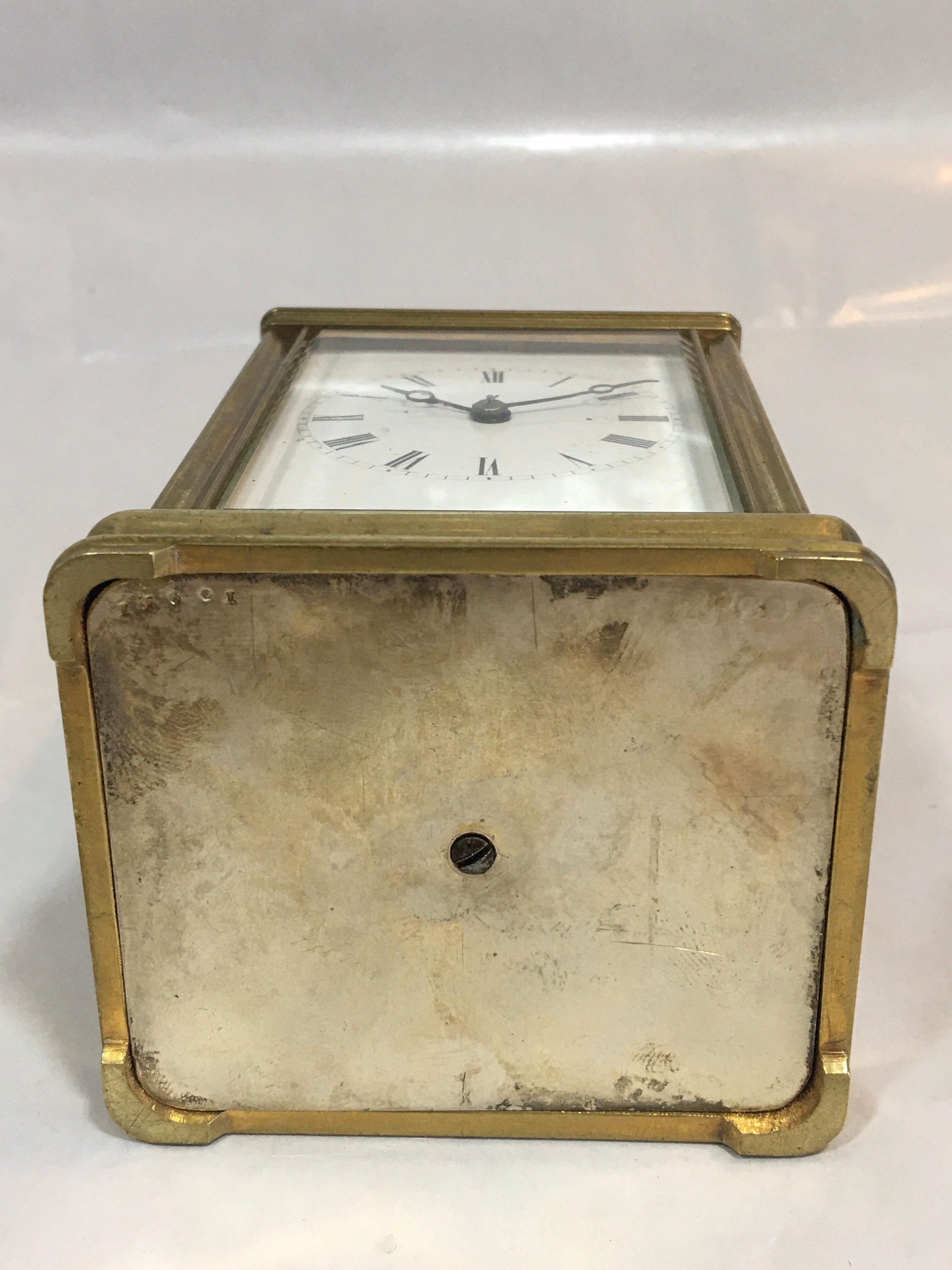 Antique French Gorge Case Repeating Carriage / Travel Clock For Sale 4