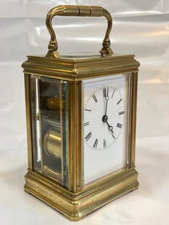 Antique French Gorge Case Repeating Carriage / Travel Clock