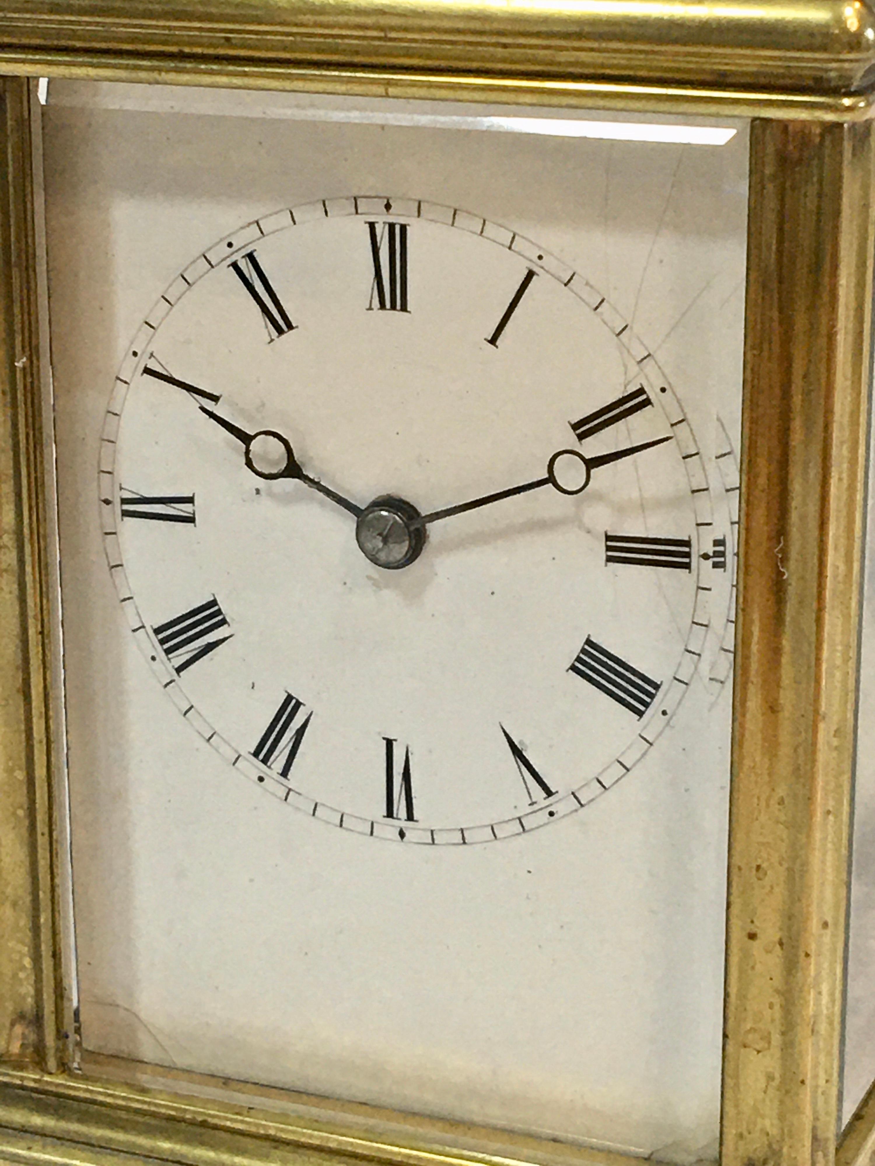 antique travel clock