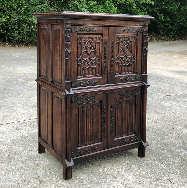 Antique French Gothic Cabinet At 1stdibs