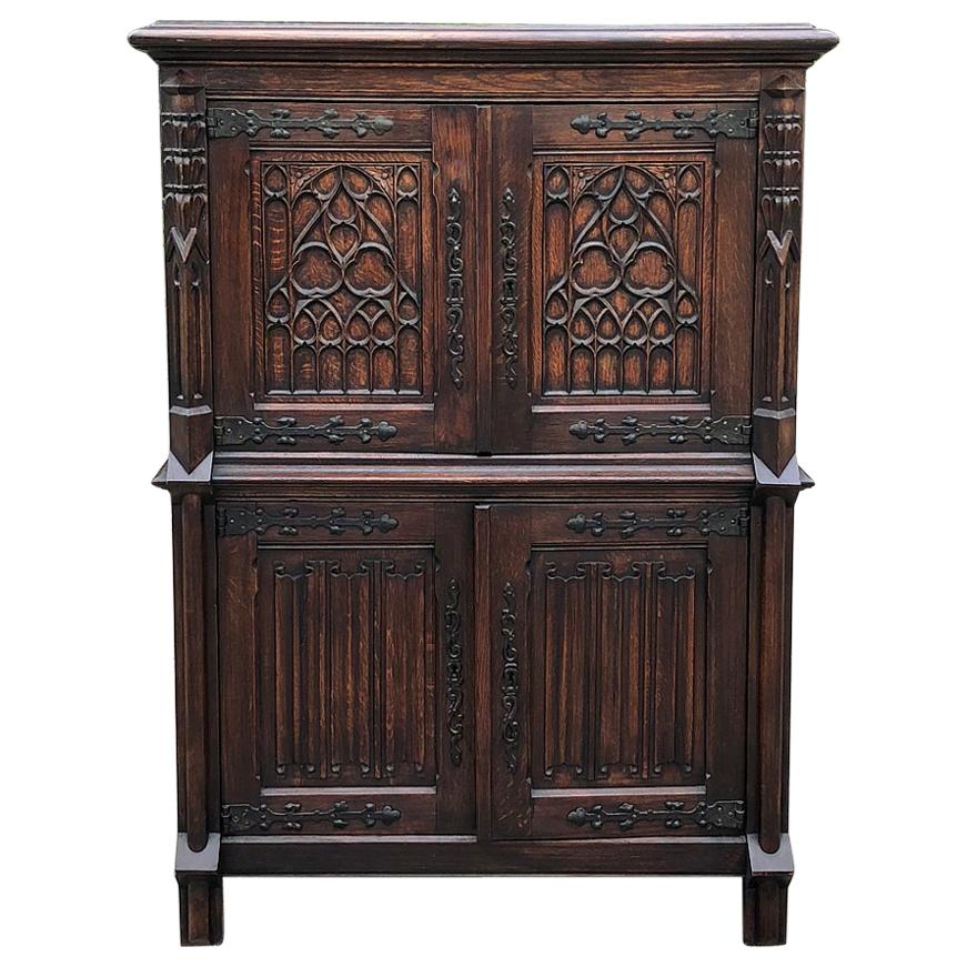 Antique French Gothic Cabinet