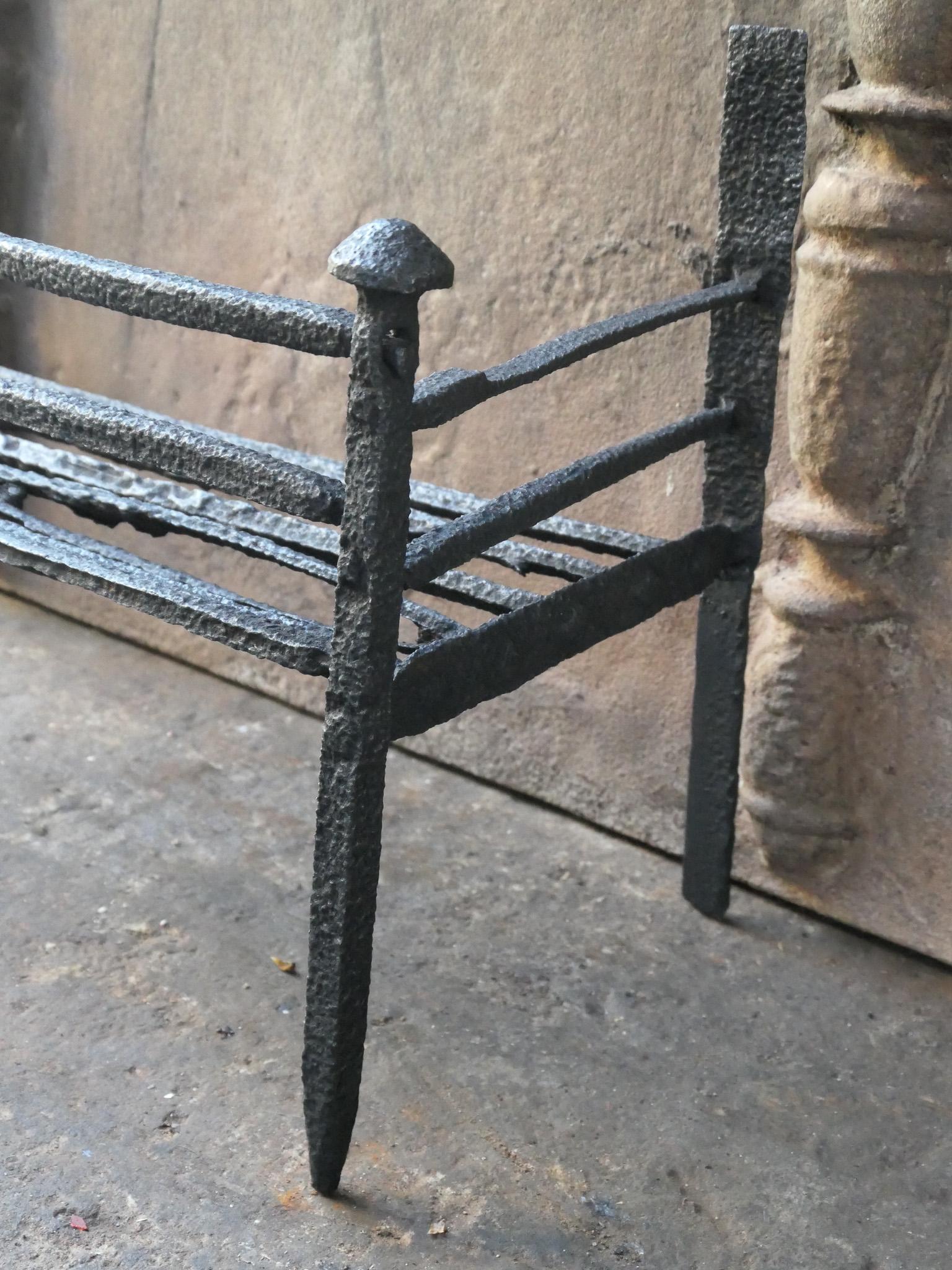 Antique French Gothic Fireplace Grate or Fire Basket, 17th - 18th Century For Sale 7