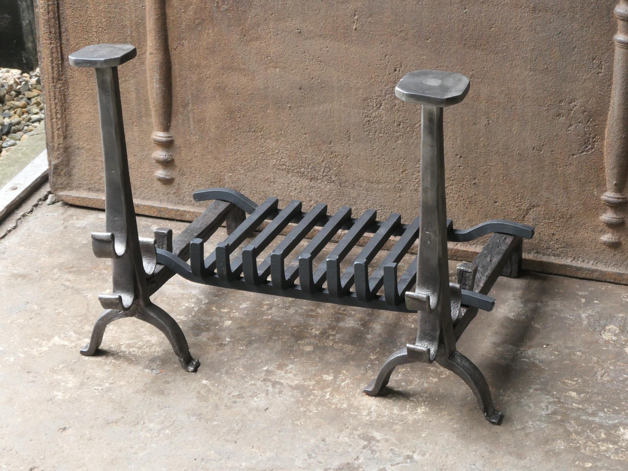 Antique French Gothic Fireplace Grate or Fire Basket, 17th - 18th Century For Sale 1