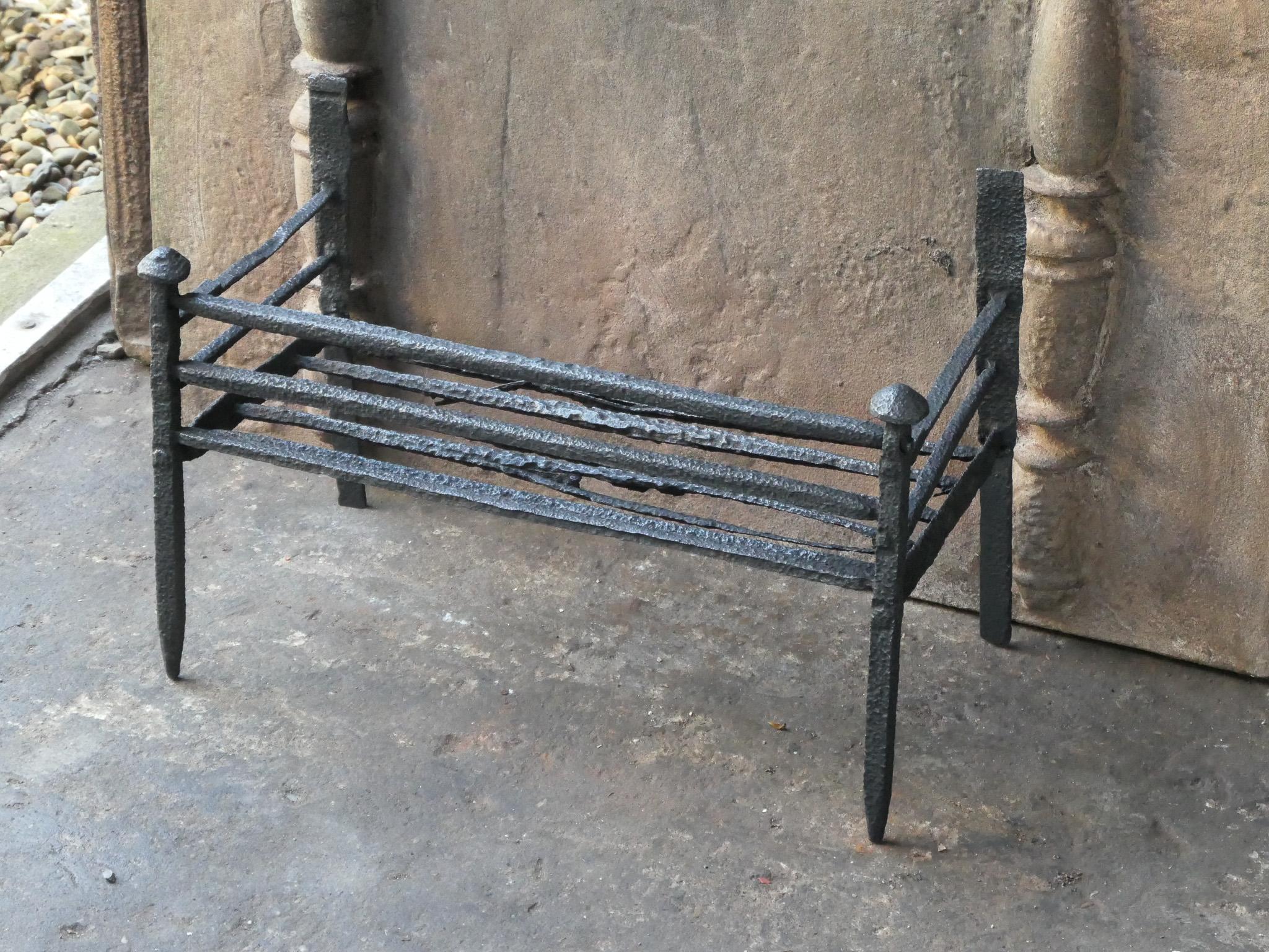 Antique French Gothic Fireplace Grate or Fire Basket, 17th - 18th Century For Sale 1