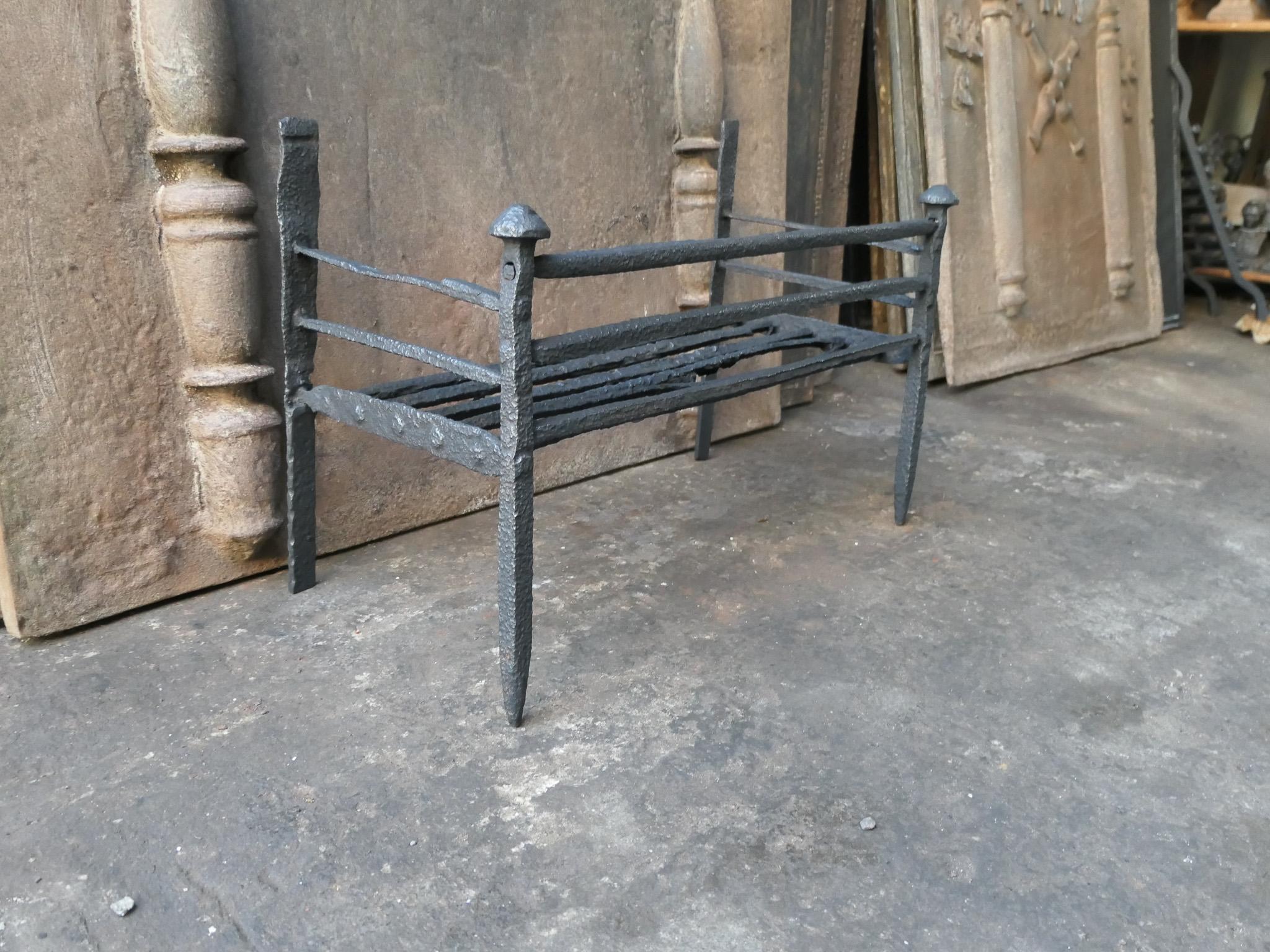 Antique French Gothic Fireplace Grate or Fire Basket, 17th - 18th Century For Sale 3