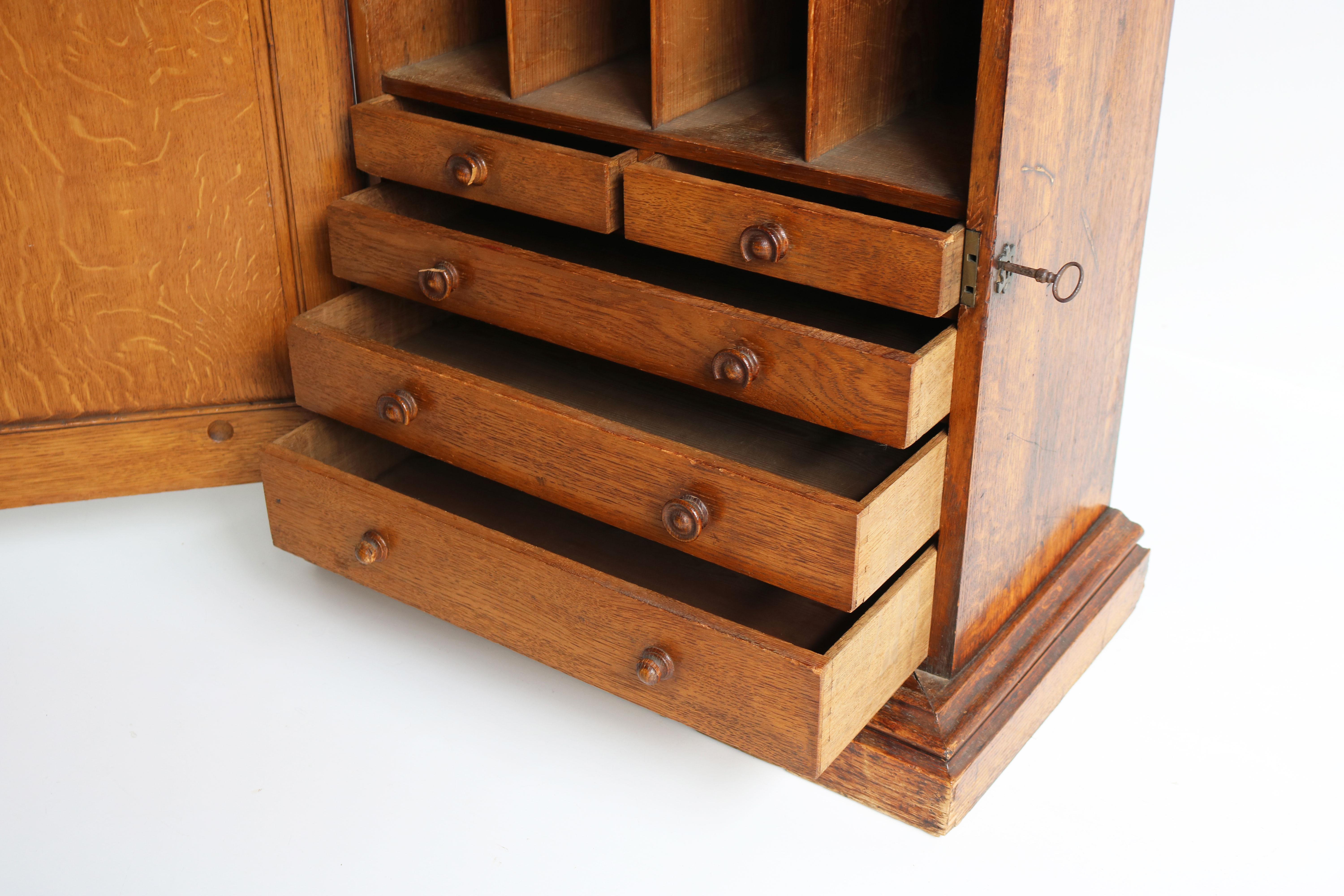 Antique French Gothic Revival Church Small 19th century Oak