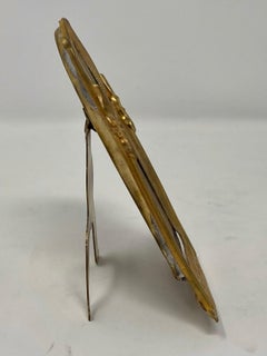 Antique French Gothic Style "Fleur-De-Lis" Desktop Picture Frame Circa 1900-1910