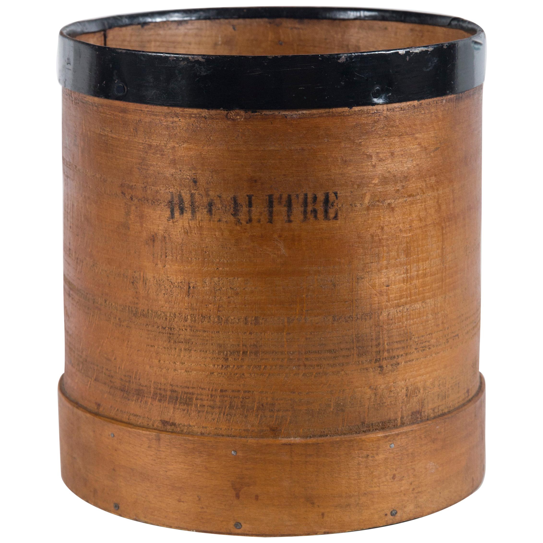 Antique French Grain Measure, Early 20th Century