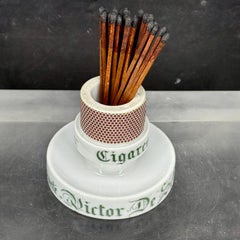 Antique French GRAMMONT Match Holder With Striker, Victor De Schreye