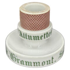 Antique French GRAMMONT Match Holder With Striker, Victor De Schreye
