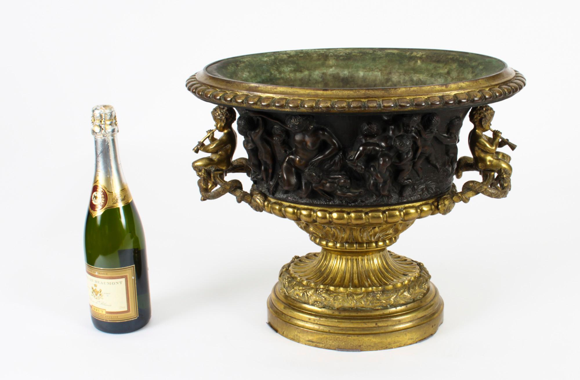 Antique French Grand Tour Bronze & Ormolu Jardiniere 19th C For Sale 15