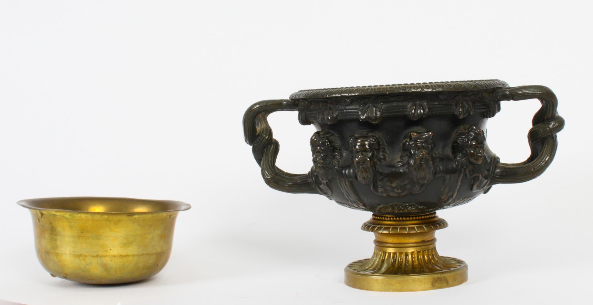 Antique French Grand Tour Bronze & Ormolu Urn, 19th Century For Sale 7