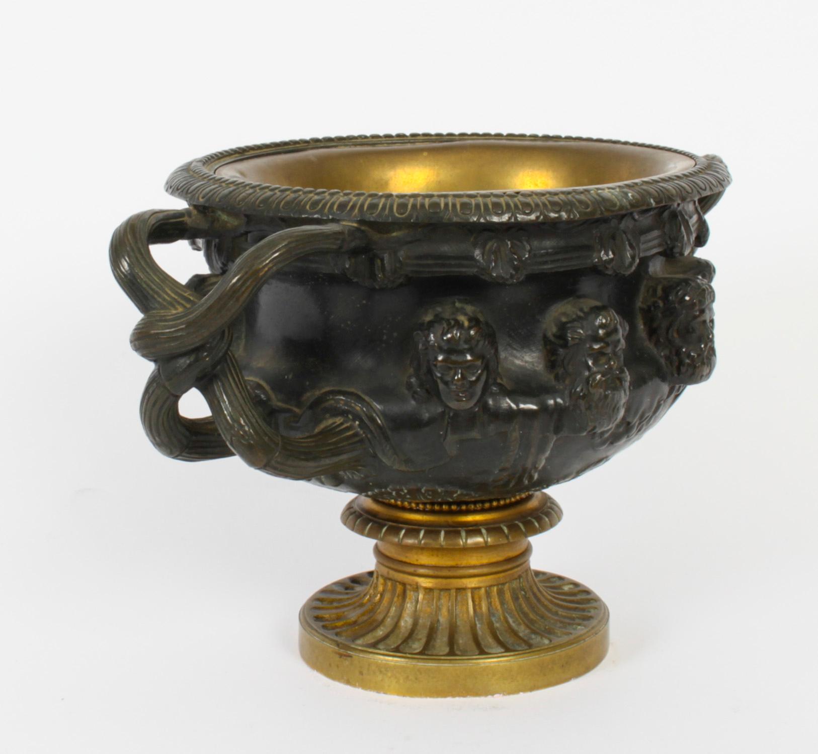 Mid-19th Century Antique French Grand Tour Bronze & Ormolu Urn, 19th Century For Sale