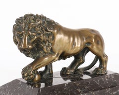 Antique French Grand Tour Bronze Sculpture of The Medici Lion 19th Century