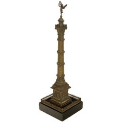 Antique French Grand Tour Bronze Statue Sculpture "July Column" Bastille Paris