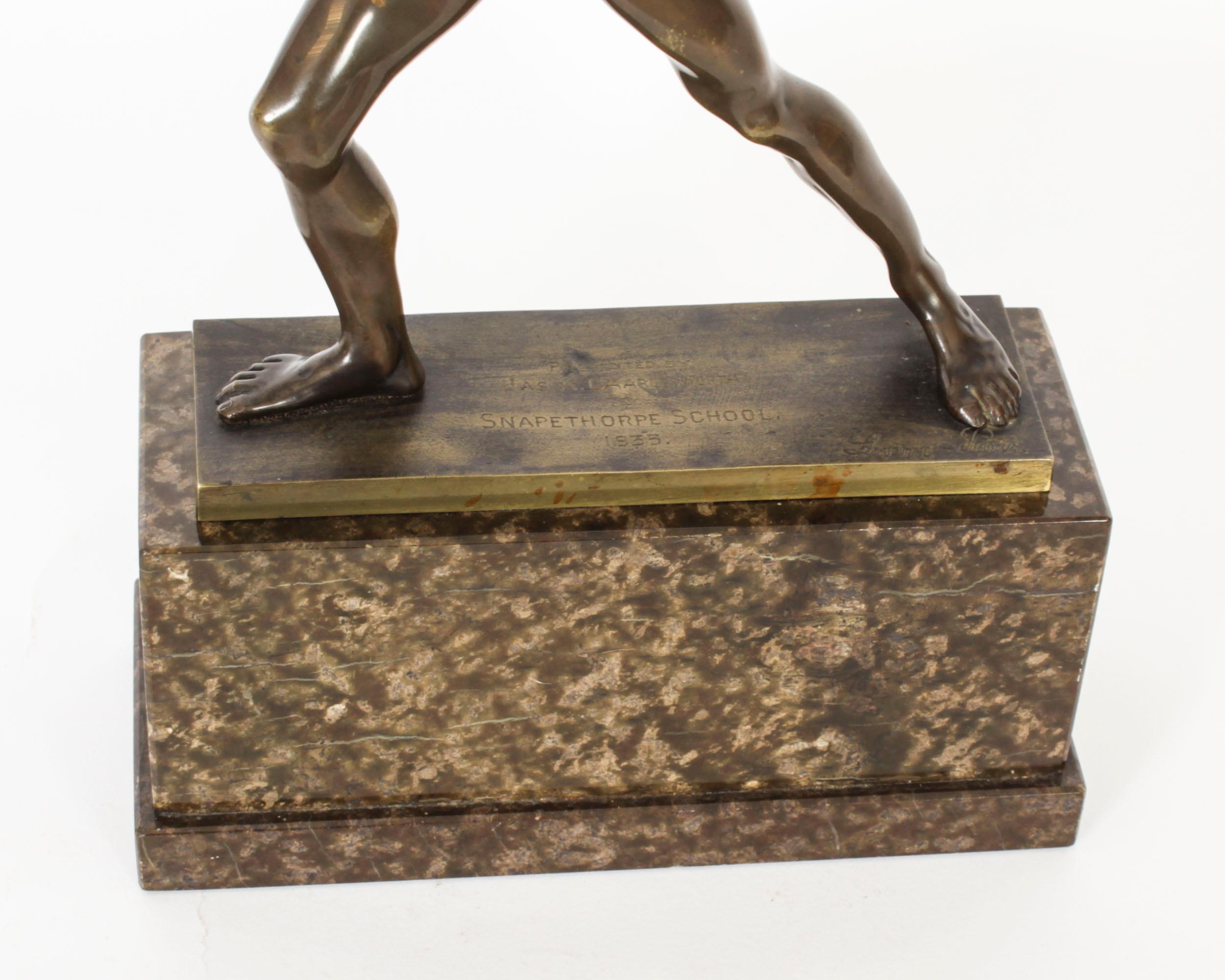 Modèle ancien de gladiateur Borghese en bronze doré du Grand Tour français en vente 10