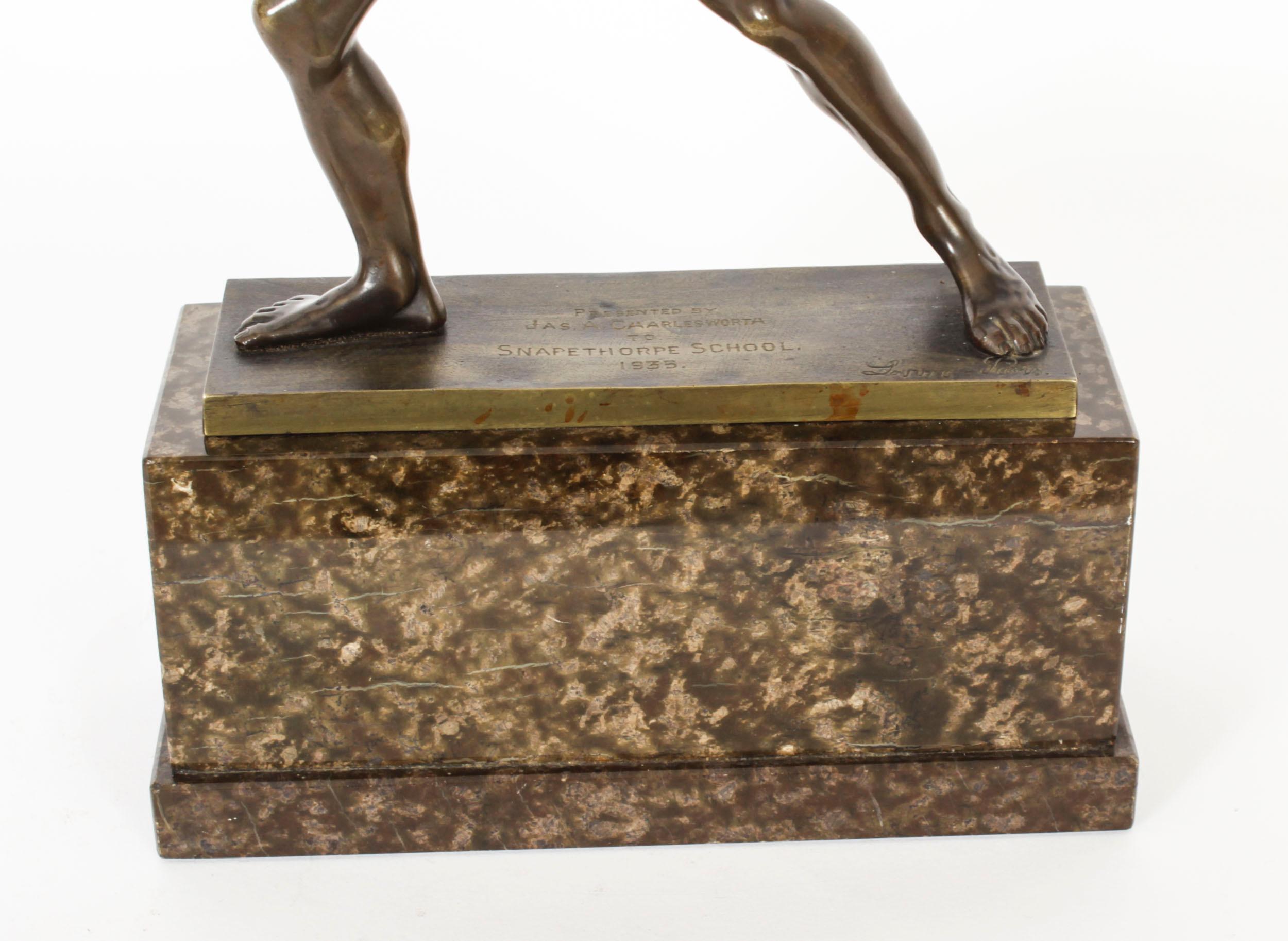 Modèle ancien de gladiateur Borghese en bronze doré du Grand Tour français en vente 12