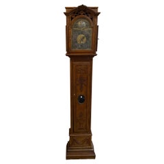 Antique Belgium Grandfather Clock, circa 1850