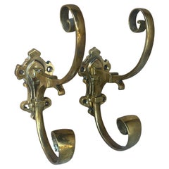 Antique French Grass Coat and Hat Hooks, c. 1930's