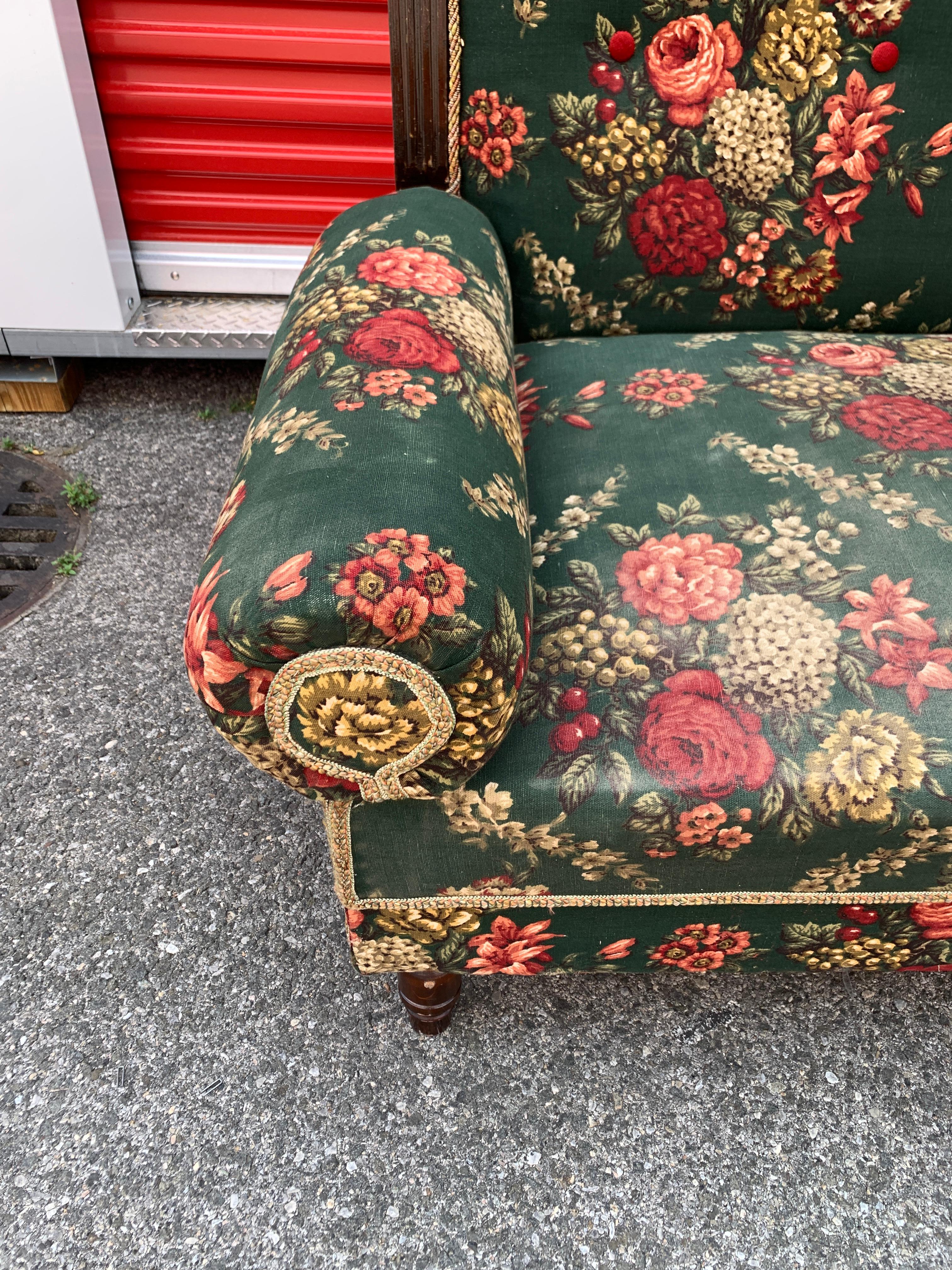vintage floral couch for sale