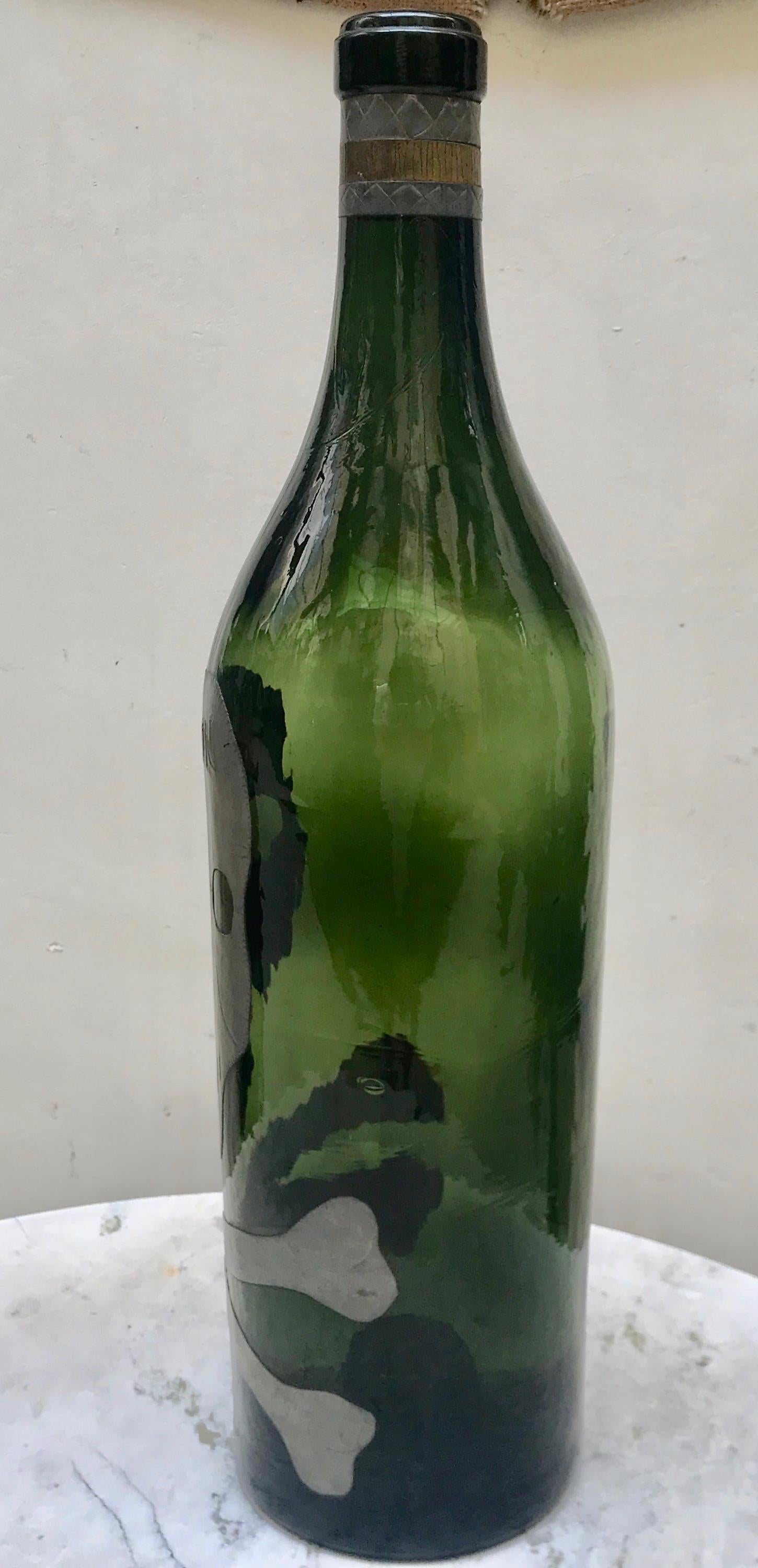 bottle with skull and crossbones