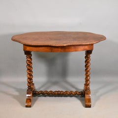 Antique French Gueridon Centre Table in Walnut