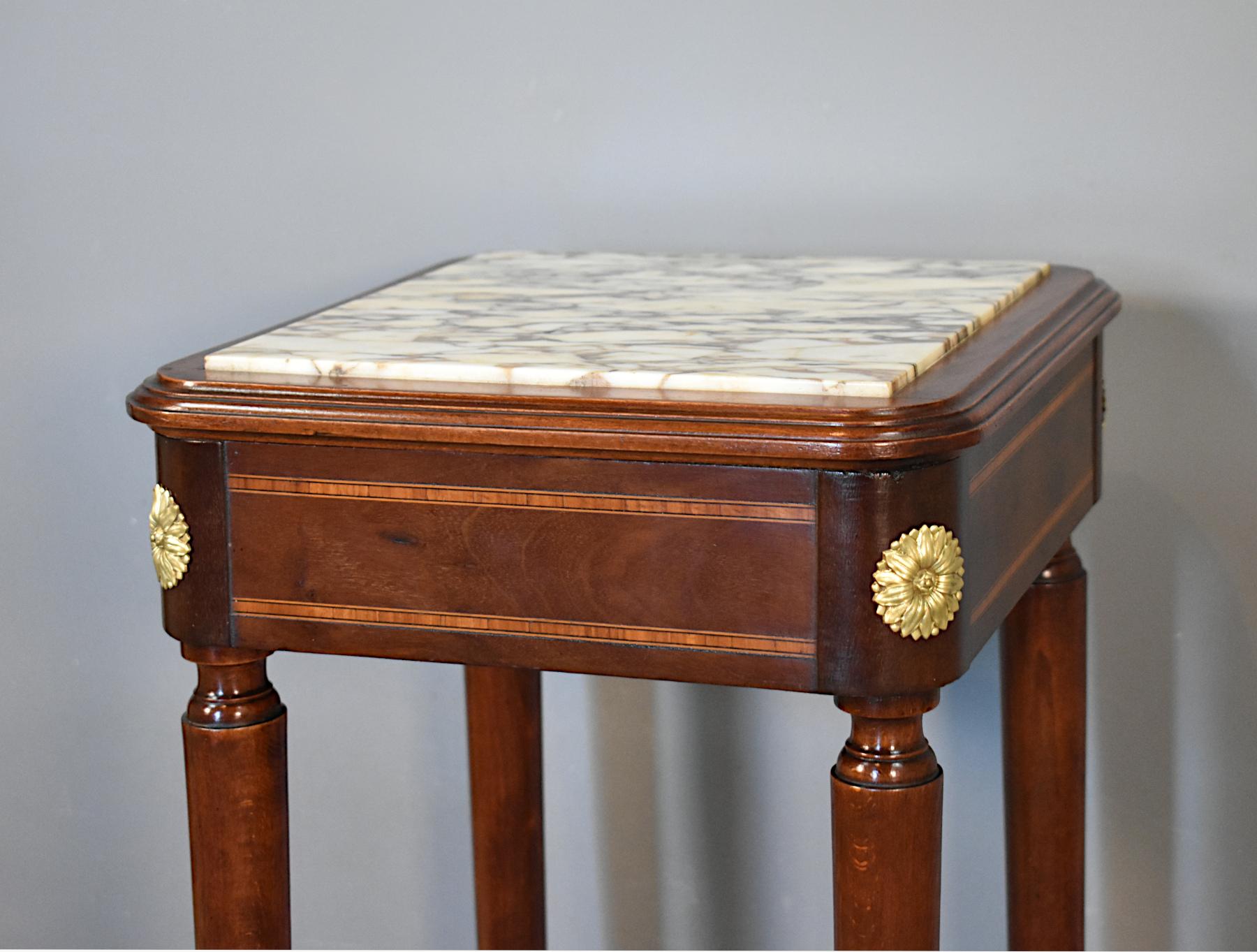 Antique French Gueridon Side Table Empire Revival In Good Condition In SAINTE-COLOMBE, FR