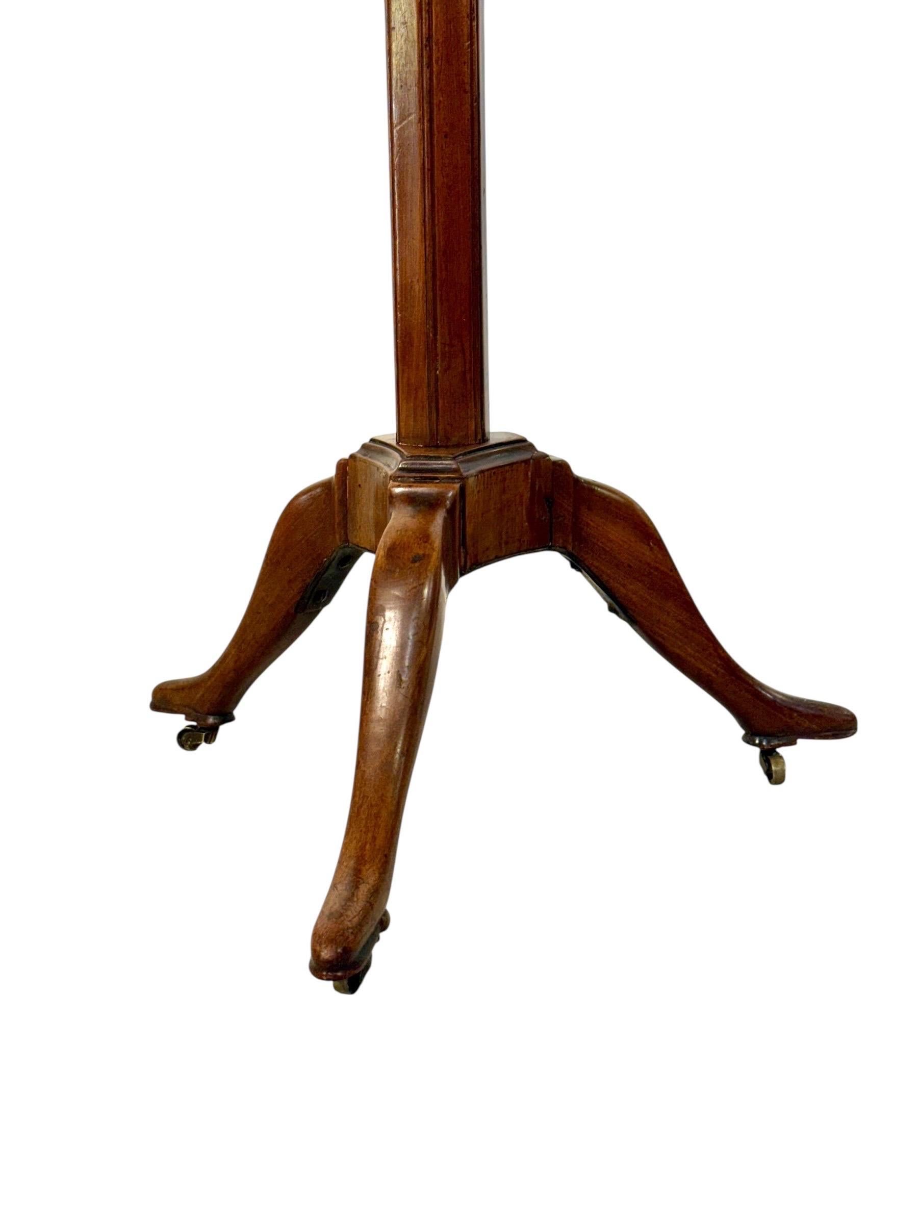 Antique French Gueridon Table with Marble Top and Brass Gallery, 19th c. For Sale 4