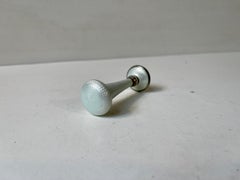 Antikes französisches Guilloche-Emaille-Silber-Wachssiegel aus Emaille