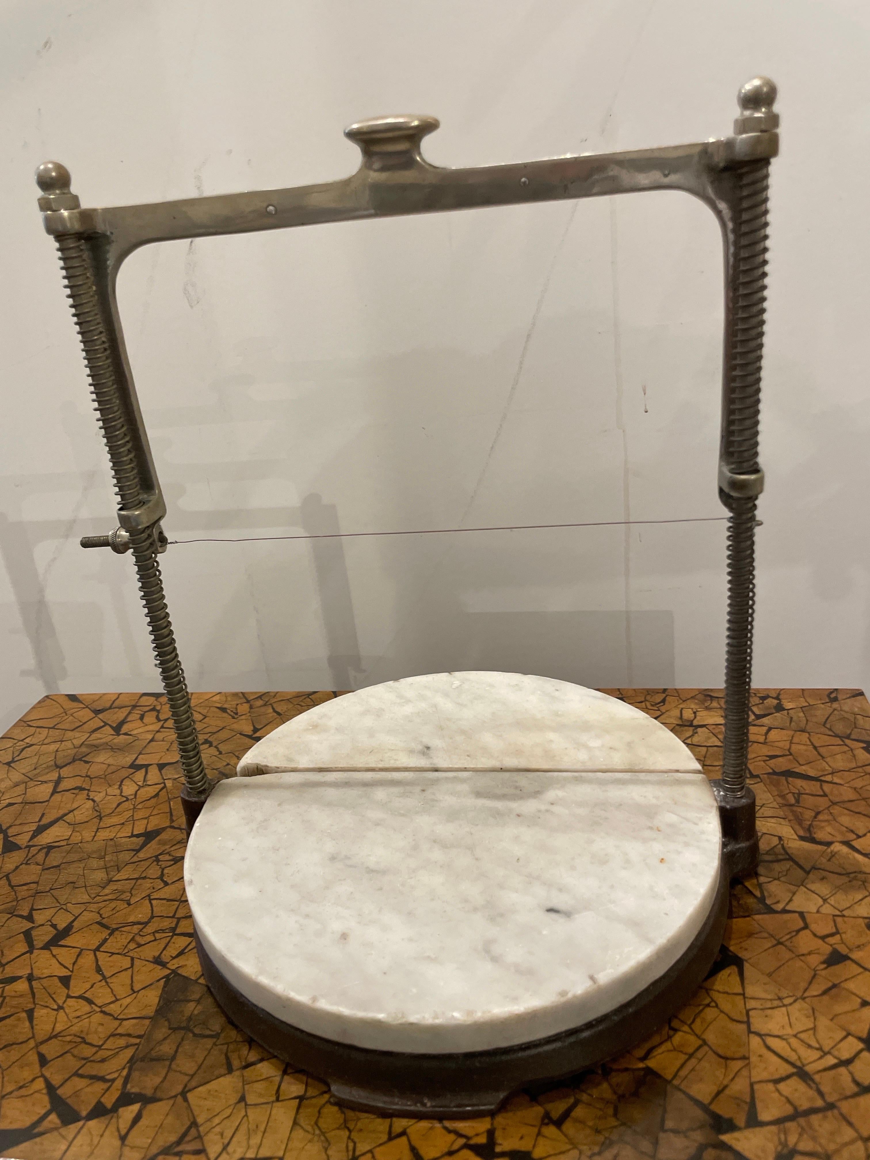 Antique French Guillotine Cheese Slicer For Sale 1