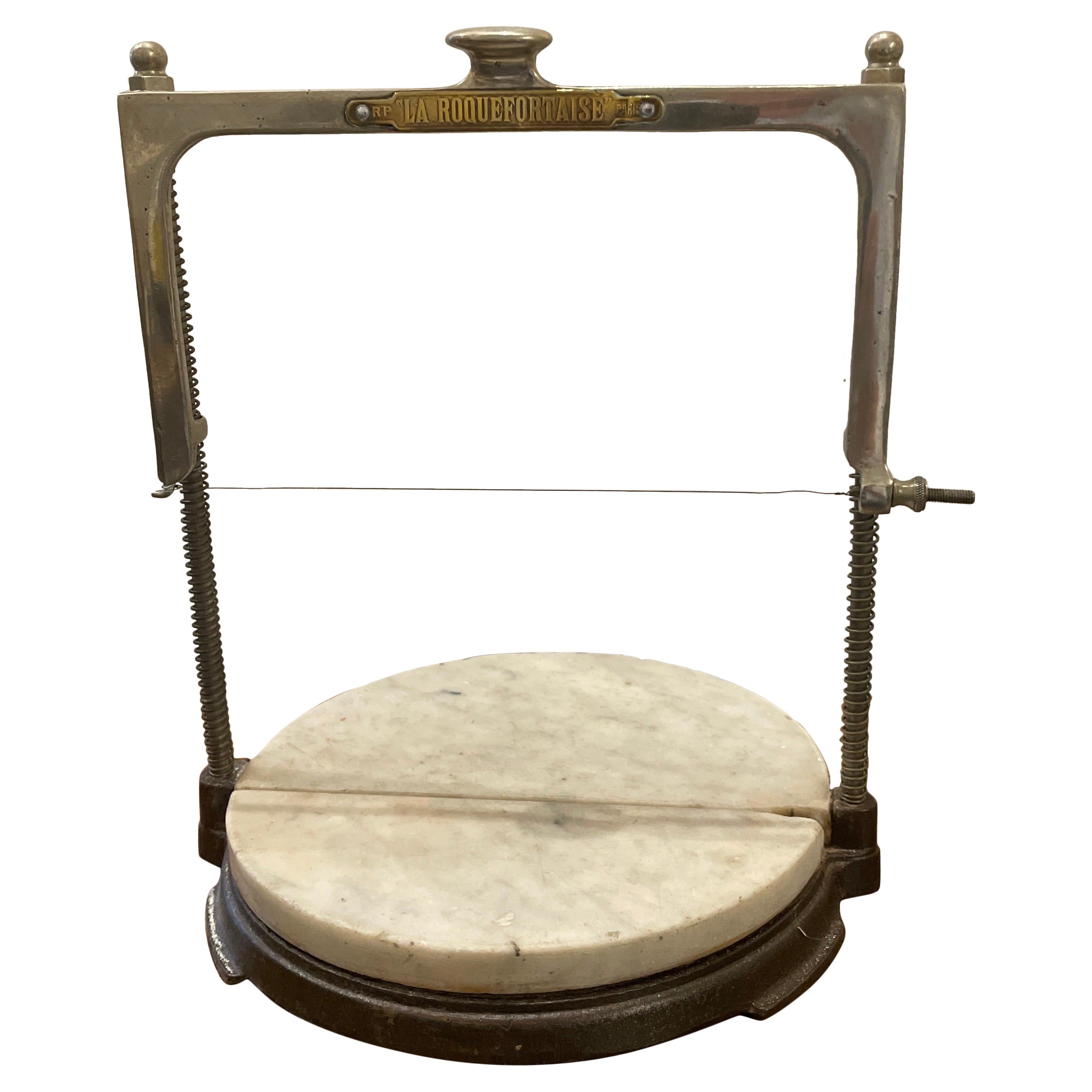 Antique French Guillotine Cheese Slicer For Sale