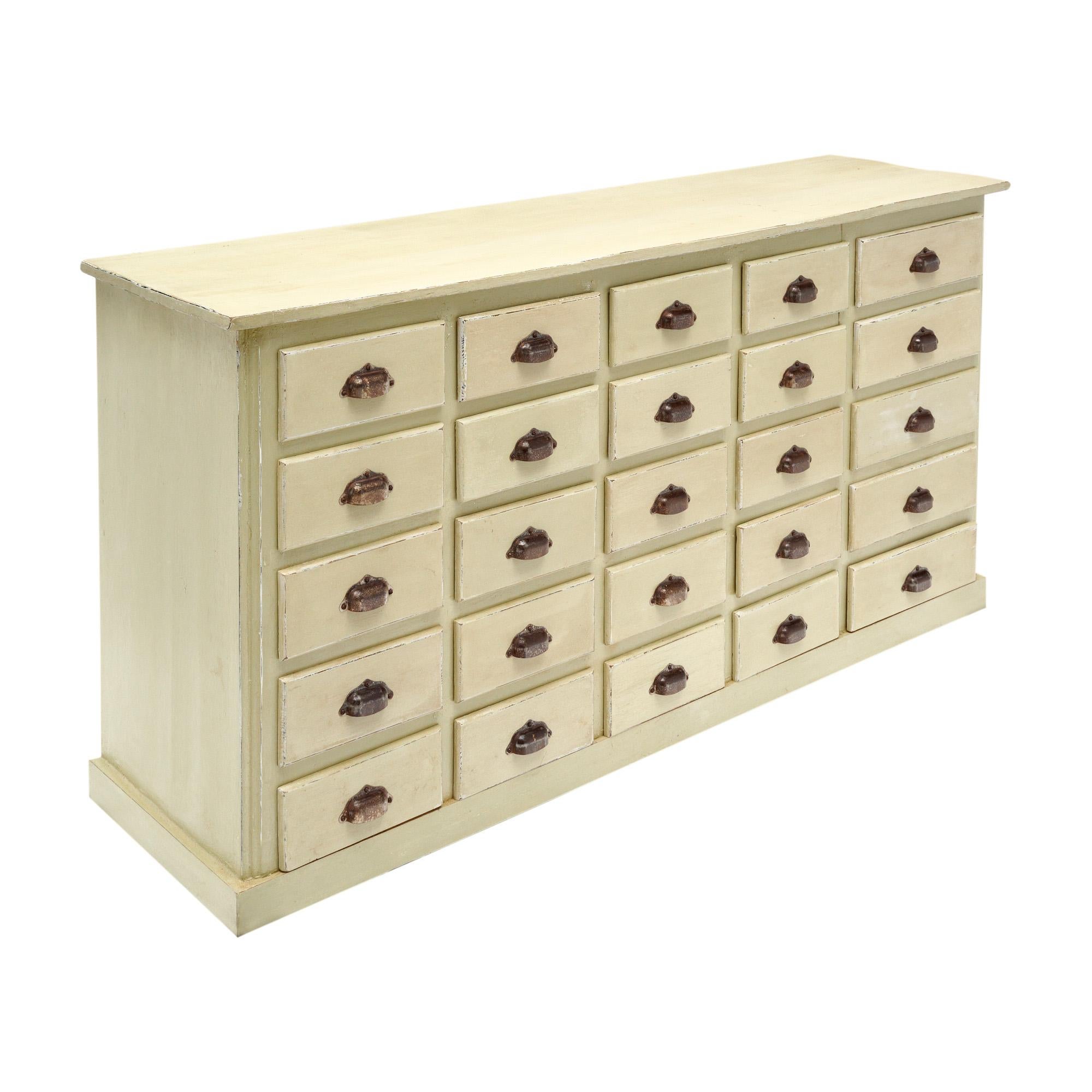 Unique and authentic antique Haberdashery cabinet from a late 19th century 