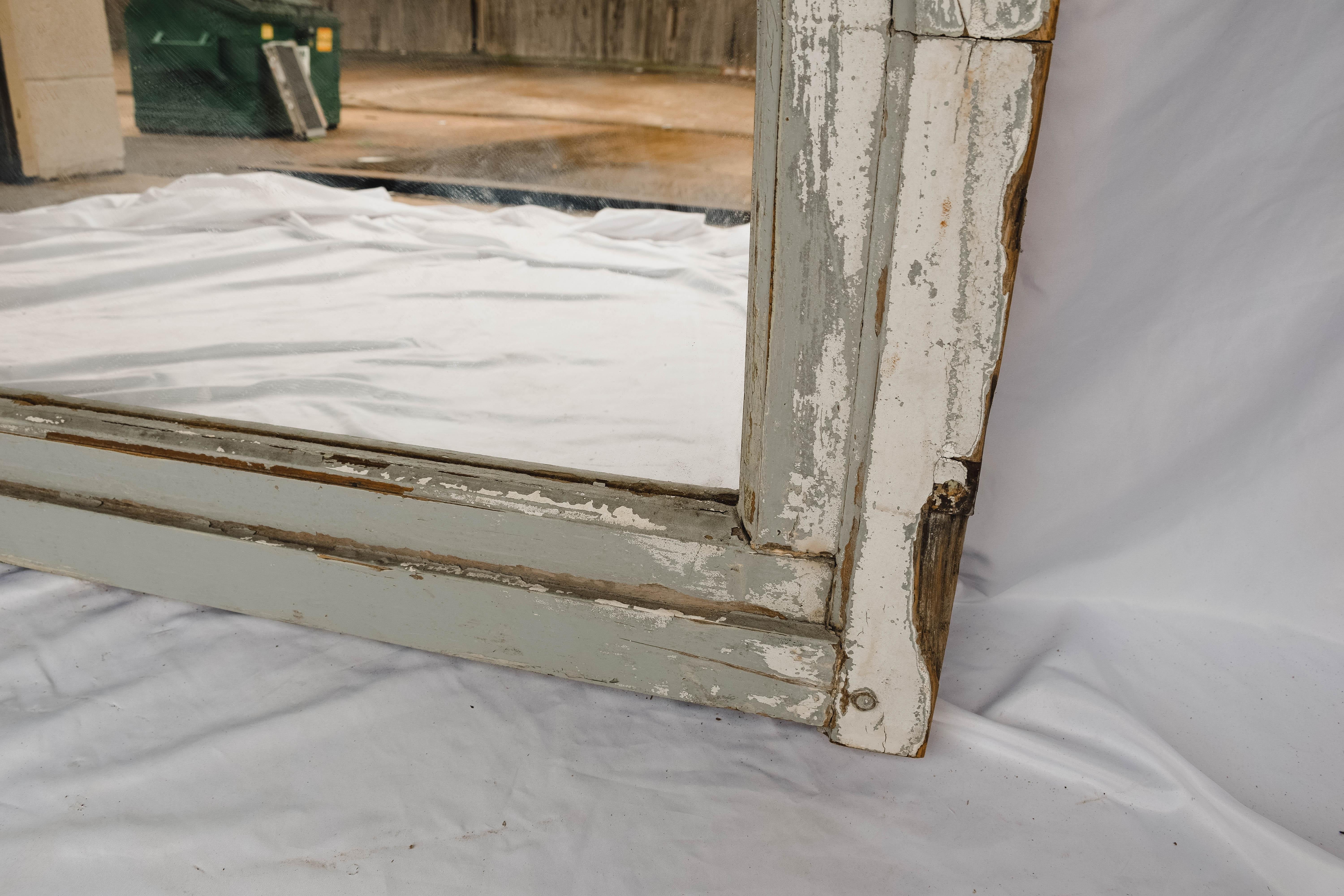 Antique French Half Round Window Casement/ Mirror 2