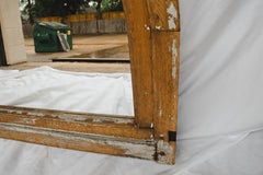 Antique français demi-ronde fenêtre Casement / miroir