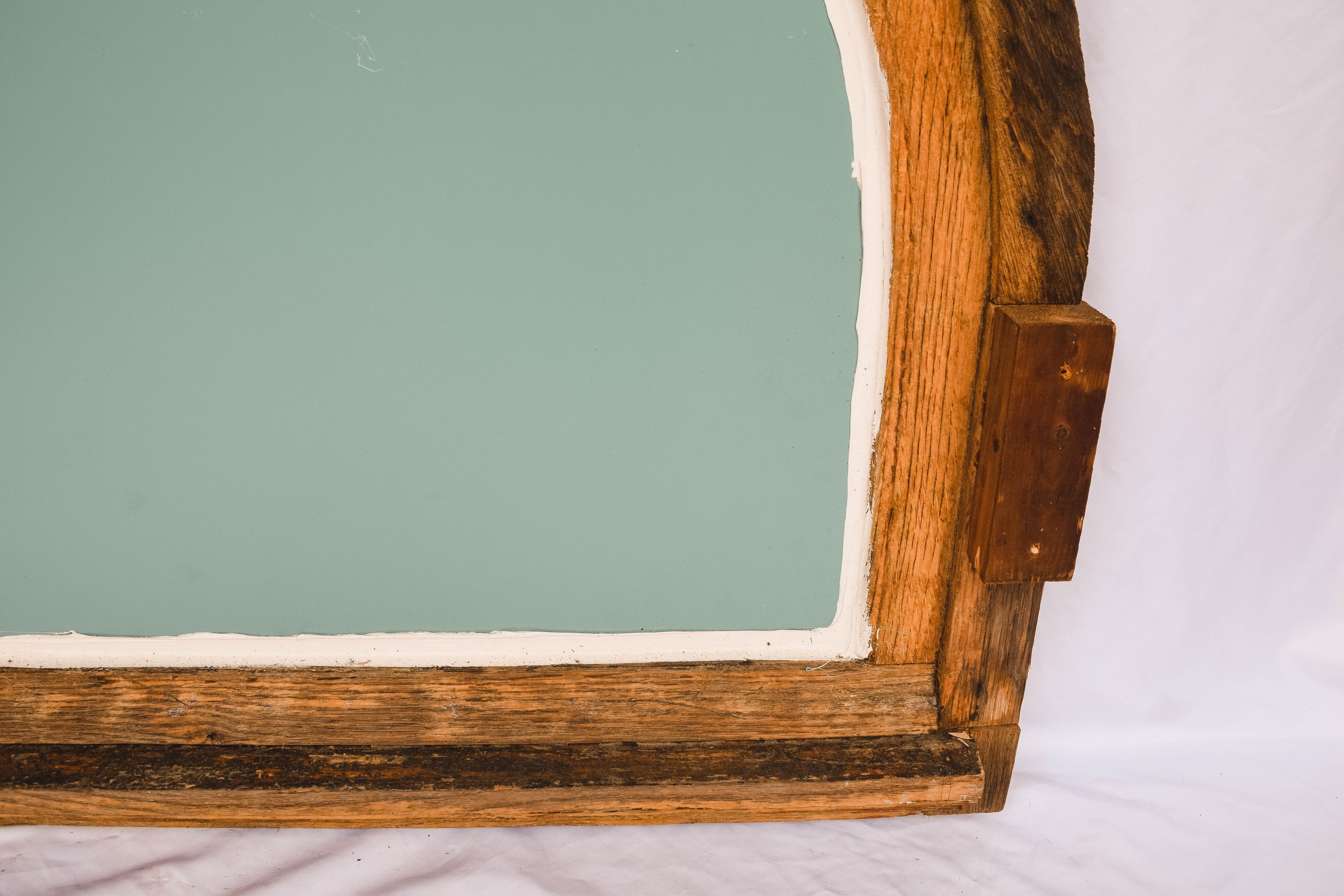 Antiker französischer halbrunder Window Casement/Spiegel (Rustikal) im Angebot