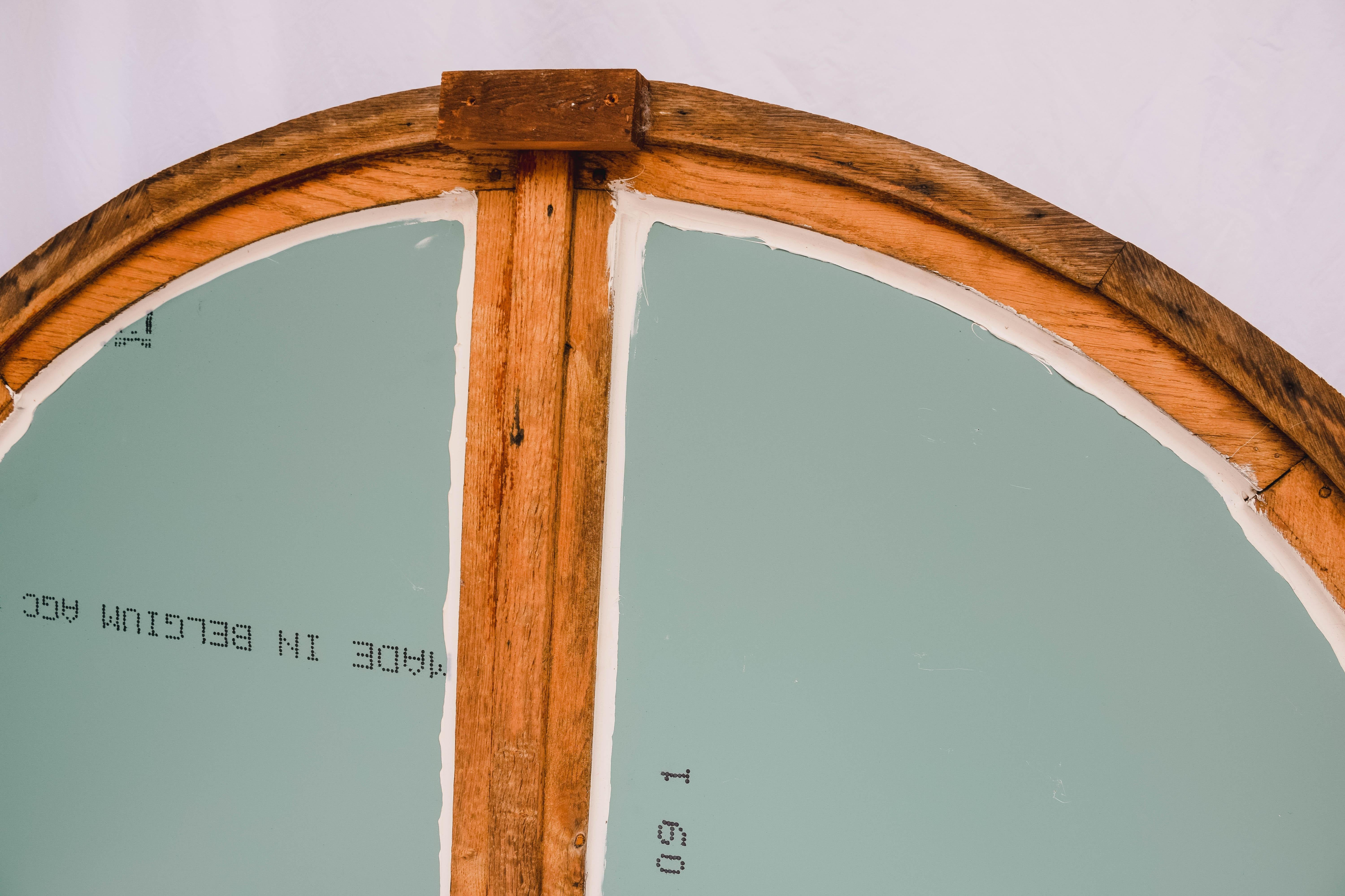 Antiker französischer halbrunder Window Casement/Spiegel (Französisch) im Angebot