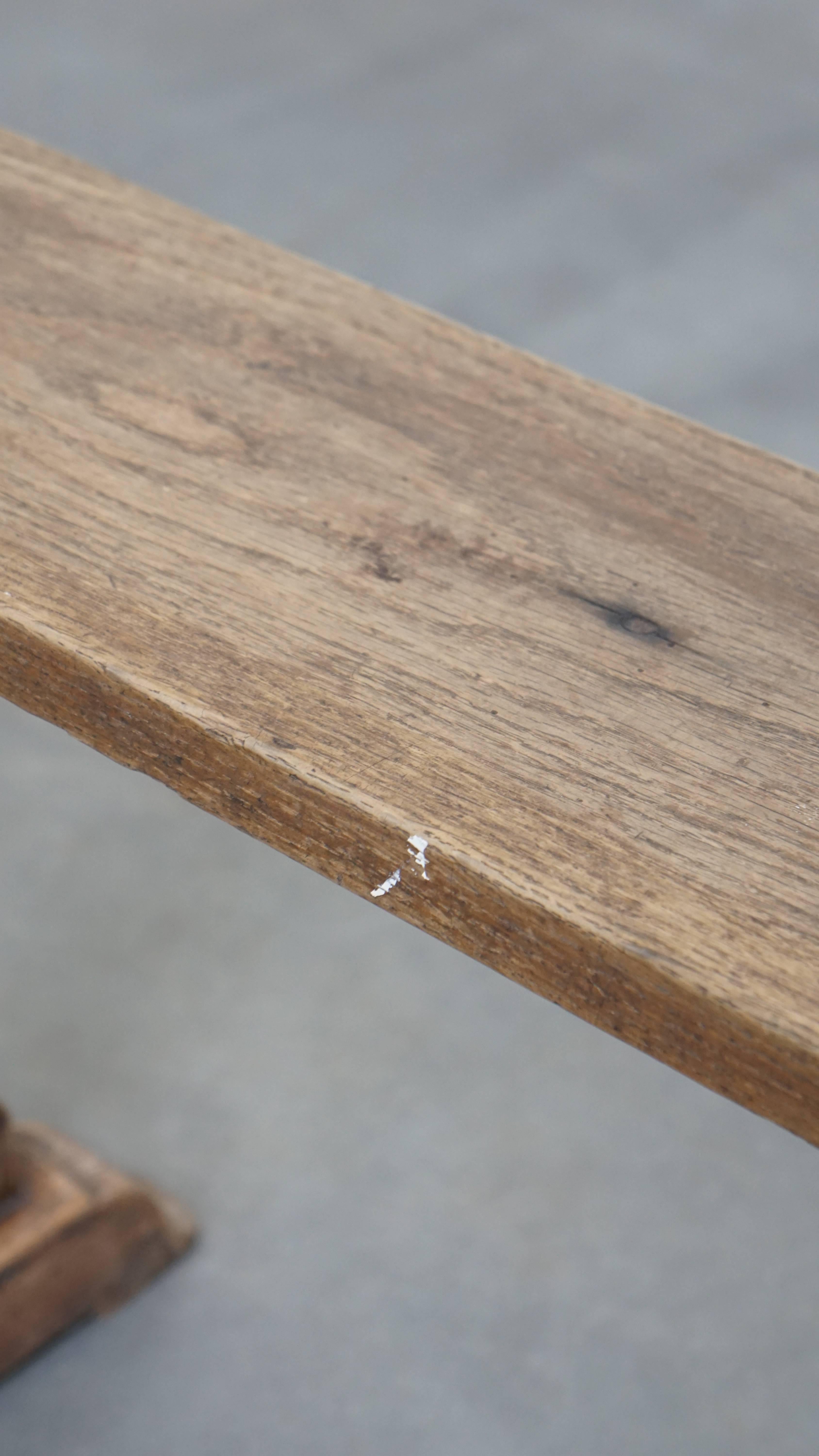 Antique French Hall Bench / Dining Bench For Sale 3