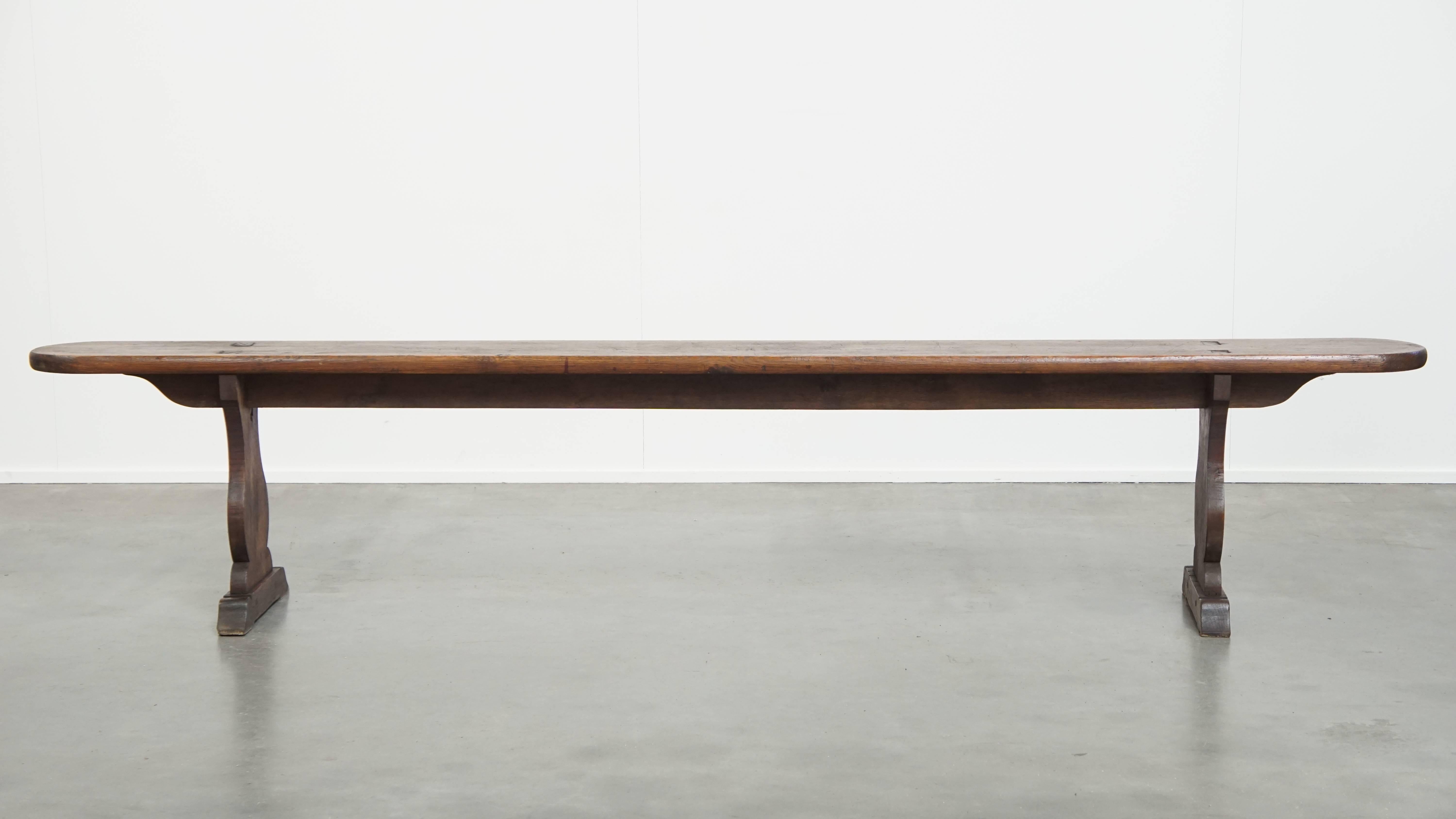 Offered is this wonderful antique French hall bench / bench for at the dining table. 

For lovers of a charming and warm interior, it's long been known that a bench is always a beautiful and practical addition to nearly any interior style. And this